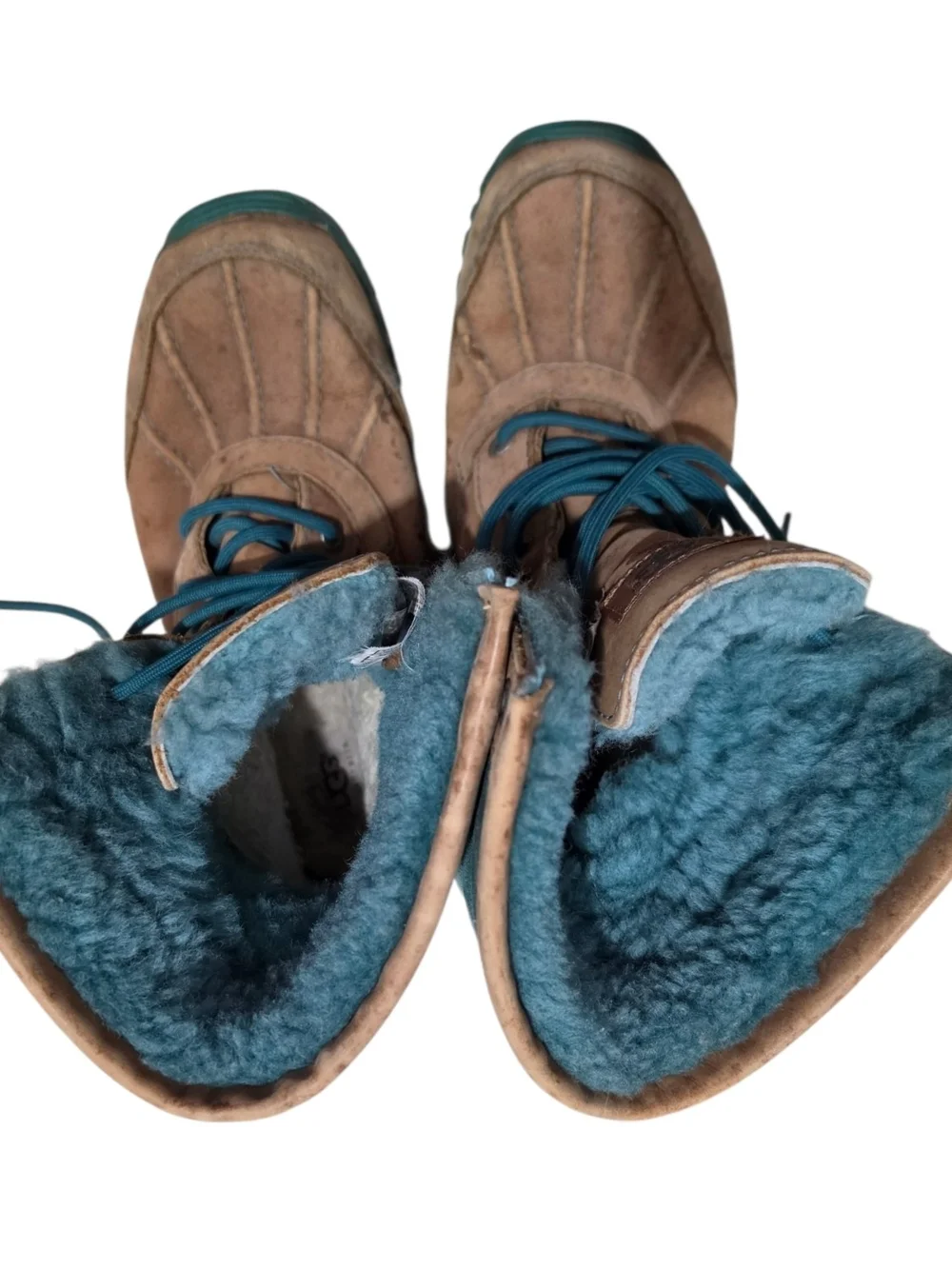 UGG Australia Adirondack II Chestnut/Teal Waterproof Winter Boot Women’s US 7.5